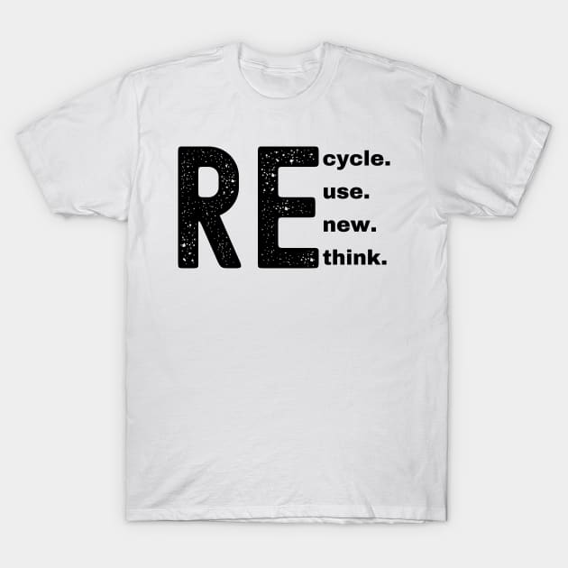 Recycle Reuse Renew Rethink T-Shirt by Xtian Dela ✅